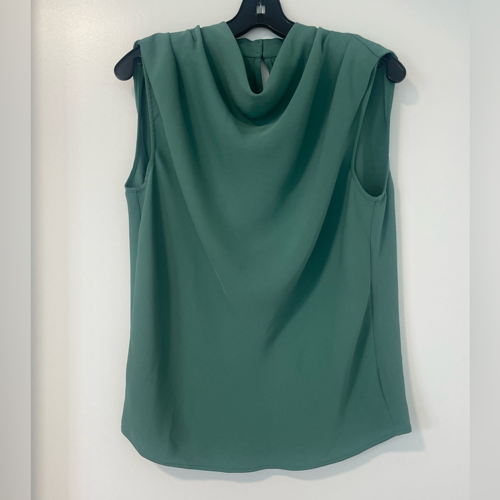 Elegant Green Sleeveless Top